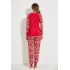 Ekouaer Women’s Pajama Set Christmas Pjs Long Sleeve Print Tops and Pajamas Pants Soft Sleepwear Set(Pat10_christmas Tree3)