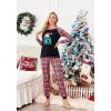 Ekouaer Women’s Pajama Set Christmas Pjs Long Sleeve Print Tops and Pajamas Pants Soft Sleepwear Set(Pat11_red Ho)