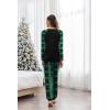 Ekouaer Women’s Pajama Set Christmas Pjs Long Sleeve Print Tops and Pajamas Pants Soft Sleepwear Set(Pat14_tree)