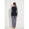 Ekouaer Women’s Pajama Set Christmas Pjs Long Sleeve Print Tops and Pajamas Pants Soft Sleepwear Set(Pat9_green Plaid Snowflake)