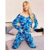 Ekouaer Womens Pajama Sets 2 Piece Lounge Set Fall Winter Pajamas Long Sleeve Pjs Top and Pants Soft Pj Sets Loose Sleepwear(Art Flowers)