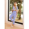 Ekouaer Womens Pajama Sets 2 Piece Lounge Set Fall Winter Pajamas Long Sleeve Pjs Top and Pants Soft Pj Sets Loose Sleepwear(Blue Butterfly)