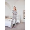 Ekouaer Womens Pajama Sets 2 Piece Lounge Set Fall Winter Pajamas Long Sleeve Pjs Top and Pants Soft Pj Sets Loose Sleepwear(Gray Coffee Cups)