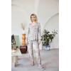 Ekouaer Womens Pajama Sets 2 Piece Lounge Set Fall Winter Pajamas Long Sleeve Pjs Top and Pants Soft Pj Sets Loose Sleepwear(Gray Coffee Cups)