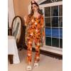 Ekouaer Womens Pajama Sets 2 Piece Lounge Set Fall Winter Pajamas Long Sleeve Pjs Top and Pants Soft Pj Sets Loose Sleepwear(Halloween Pattern)