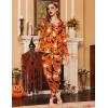 Ekouaer Womens Pajama Sets 2 Piece Lounge Set Fall Winter Pajamas Long Sleeve Pjs Top and Pants Soft Pj Sets Loose Sleepwear(Halloween Pattern)