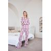 Ekouaer Womens Pajama Sets 2 Piece Lounge Set Fall Winter Pajamas Long Sleeve Pjs Top and Pants Soft Pj Sets Loose Sleepwear(Purple Daisy Flowers)