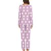 Ekouaer Womens Pajama Sets 2 Piece Lounge Set Fall Winter Pajamas Long Sleeve Pjs Top and Pants Soft Pj Sets Loose Sleepwear(Purple Daisy Flowers)