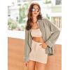Ekouaer Womens Pajama Sets Long Sleeve Ribbed Knit Lounge Set Button Down Soft 2 Piece Pjs With Pockets(Champagne)
