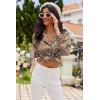 Ekouaer Womens Pajama Sets Satin Silk Pjs Classic Button Down Sleepwear Soft Long Sleeve Lounge Sets(Brown Leopard)