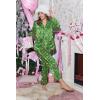 Ekouaer Womens Pajama Sets Satin Silk Pjs Classic Button Down Sleepwear Soft Long Sleeve Lounge Sets(Christmas Green)