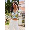 Ekouaer Womens Pajama Sets Satin Silk Pjs Classic Button Down Sleepwear Soft Long Sleeve Lounge Sets(Yellow Chrysanthemum)