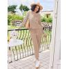 Ekouaer Womens Pajamas Set Waffle Knit Long Sleeve Lounge Set 2 Piece Pj Loungewear Sleepwear S-XXL(Champagne)