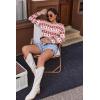 Ekouaer Women’s Waffle Knit Pajama Sets Comfy Long Sleeve Lounge Sets 2 Piece Matching Pj Sets with Pockets(Christmas Snowflake Deer)