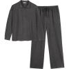 Ekouaer Lounge Sets for Women 2 Piece Outfits 2024 Long Sleeve Top with Pants Sweatsuit Tracksuit S-XXL(Dark Grey)