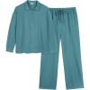 Ekouaer Lounge Sets for Women 2 Piece Outfits 2024 Long Sleeve Top with Pants Sweatsuit Tracksuit S-XXL(Peacock Blue)