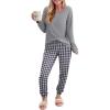 Grey and White Plaid