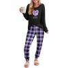 Heart Plaid Purple