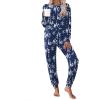 Christmas Navy With Snowflakes