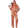 Ekouaer Satin Pajama Set Womens Silk Short Sleeve V Neck Shirt with Long Pant Soft Loungewear Pjs Set(Halloween Orange)