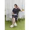 Ekouaer Moo Moos for Women Button House Dresses for Women with Pocket Mumu S-3XL(Black Mandala)