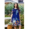 Ekouaer Moo Moos for Women Button House Dresses for Women with Pocket Mumu S-3XL(Blue Mandala)