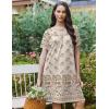 Ekouaer Moo Moos for Women Button House Dresses for Women with Pocket Mumu S-3XL(Khaki Flower)