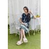 Ekouaer Moo Moos for Women Button House Dresses for Women with Pocket Mumu S-3XL(Navy Blue)