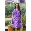 Ekouaer Moo Moos for Women Button House Dresses for Women with Pocket Mumu S-3XL(Purple Flower)