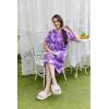 Ekouaer Moo Moos for Women Button House Dresses for Women with Pocket Mumu S-3XL(Purple Flower)