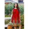 Ekouaer Moo Moos for Women Button House Dresses for Women with Pocket Mumu S-3XL(Red Boho)