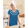 Ekouaer Moo Moos for Women House Dress with Pockets Short Sleeve Mumu Dress Button Down Nightgown Soft Sleepwear S-XXXL(Blue Puppy)