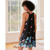 Ekouaer Nightgown for Women Sleeveless Sleepwear Lightweight Racerback Sleep Shirt Pleated V Neck Night Dress Short Chemise(Buttfly Print)