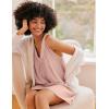 Ekouaer Nightgown for Women Sleeveless Sleepwear Lightweight Racerback Sleep Shirt Pleated V Neck Night Dress Short Chemise(Light Pink)