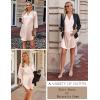 Ekouaer Satin Nightgowns for Women Silk Sleepwear Button Down Sleepshirt 3/4 Sleeve V-Neck Nightshirts with Pockets(01 Champagne)