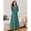 Ekouaer Nightgown Women Long Sleeve Sleepwear Full Length Long Nightshirt Soft Loungewear S-4XL(Santa Claus)