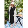 Ekouaer Nightgowns for Women Long Sleeves Nightgown Soft Sleepwear Button V Neck Sleepshirt Long Nightgown S-XXL(Black)