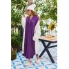 Ekouaer Nightgowns for Women Long Sleeves Nightgown Soft Sleepwear Button V Neck Sleepshirt Long Nightgown S-XXL(Purple)