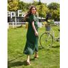 Ekouaer Women’s Full Length Short Sleeve Nightgown(A_dark Green)