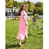 Ekouaer Women’s Full Length Short Sleeve Nightgown(A_pink)