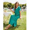 Ekouaer Women’s Full Length Short Sleeve Nightgown(Aqua Green)