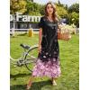 Ekouaer Women’s Full Length Short Sleeve Nightgown(Cherry Blossoms)