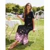 Ekouaer Women’s Full Length Short Sleeve Nightgown(Cherry Blossoms)