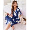 Ekouaer Women’s Full Length Short Sleeve Nightgown(Pat26)