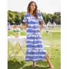 Ekouaer Women’s Full Length Short Sleeve Nightgown(Pat4)