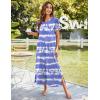 Ekouaer Women’s Full Length Short Sleeve Nightgown(Pat4)
