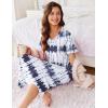 Ekouaer Women’s Full Length Short Sleeve Nightgown(Pat7)