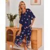 Ekouaer Women’s Nightgown Short Sleeve Sleepshirt Long Loungewear Casual Maxi Lounge Dress House Dresses with Pockets(Butterfly Black)