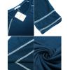 Ekouaer Women’s Nightshirt Long Sleeve Nightgown Round Neck Sleepwear Full Length Pajama Dress with Pockets Loungewear S-XXL(A-dark Blue)