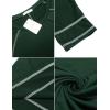 Ekouaer Women’s Nightshirt Long Sleeve Nightgown Round Neck Sleepwear Full Length Pajama Dress with Pockets Loungewear S-XXL(A-dark Green)